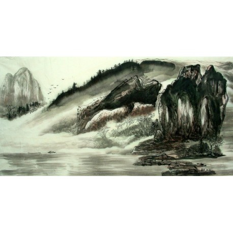 Chinese Landscape Painting - CNAG014387