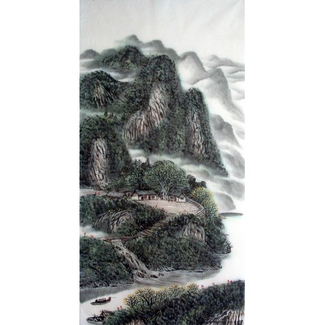 Chinese Landscape Painting - CNAG014390