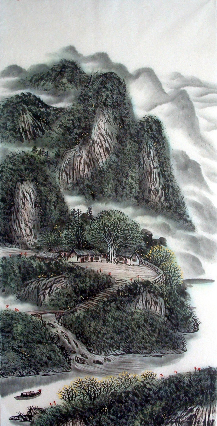 Chinese Landscape Painting - CNAG014390