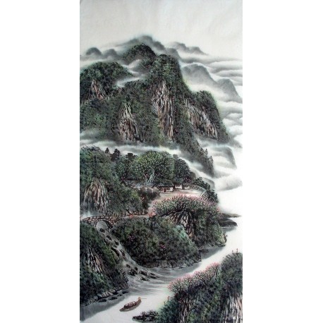 Chinese Landscape Painting - CNAG014393