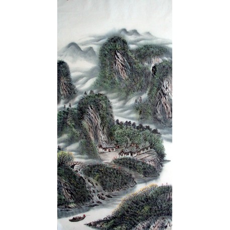 Chinese Landscape Painting - CNAG014396