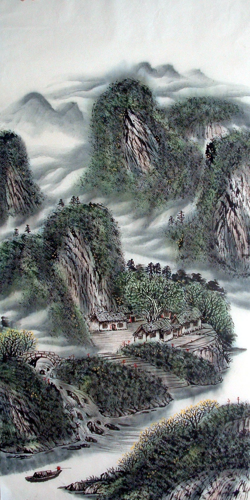 Chinese Landscape Painting - CNAG014396