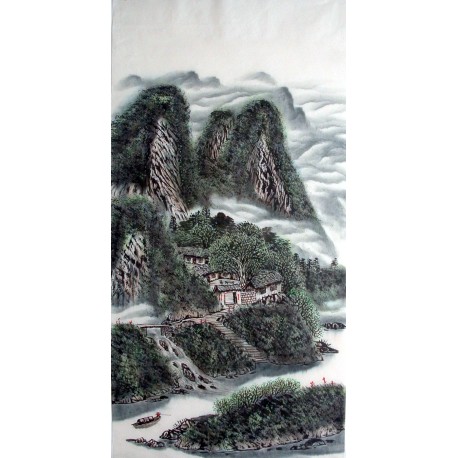 Chinese Landscape Painting - CNAG014397