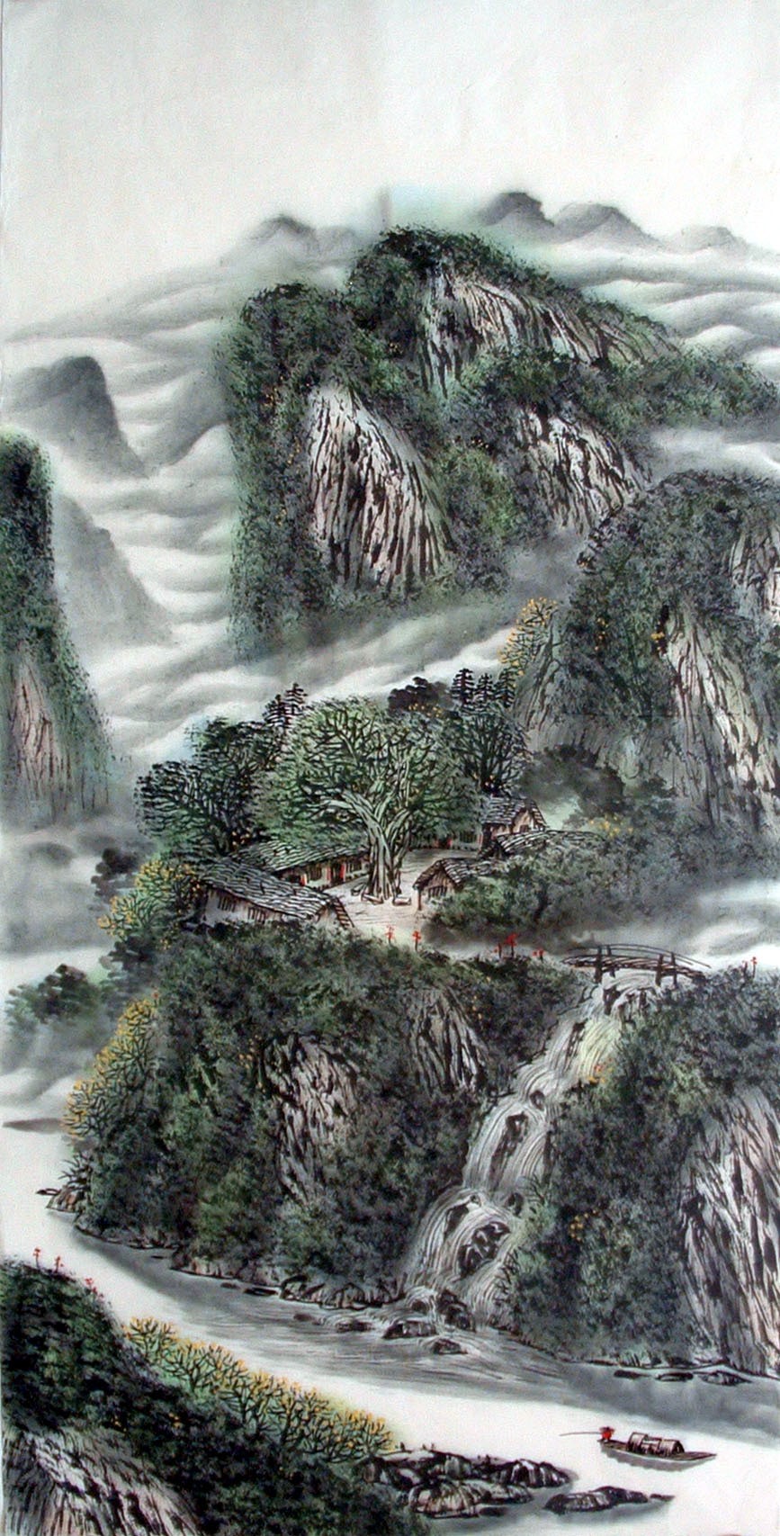 Chinese Landscape Painting - CNAG014398