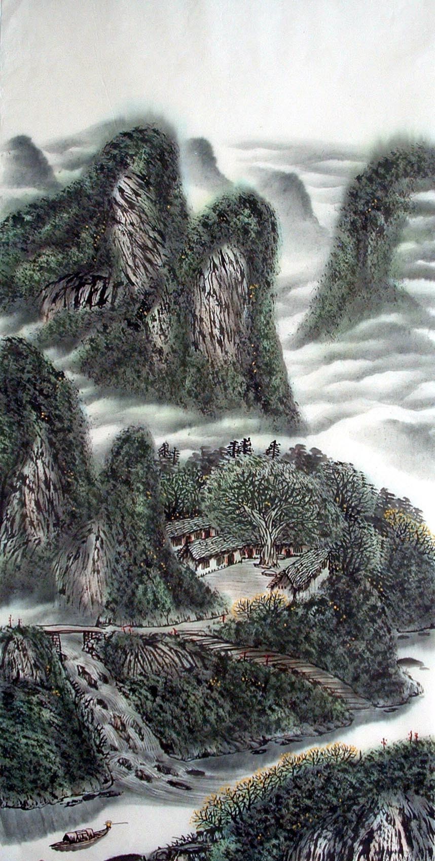 Chinese Landscape Painting - CNAG014399