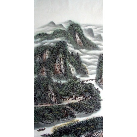 Chinese Landscape Painting - CNAG014402