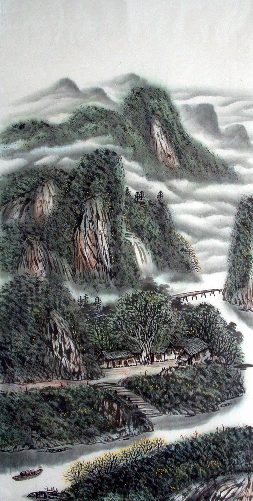 Chinese Landscape Painting - CNAG014402
