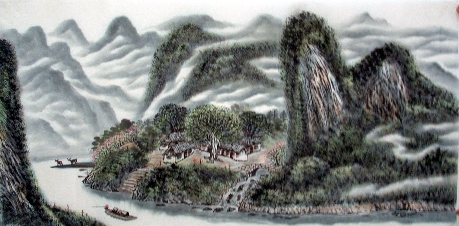 Chinese Landscape Painting - CNAG014404