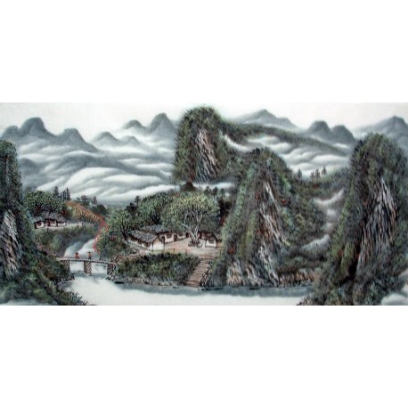 Chinese Landscape Painting - CNAG014406