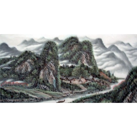 Chinese Landscape Painting - CNAG014407