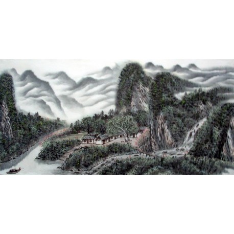 Chinese Landscape Painting - CNAG014409