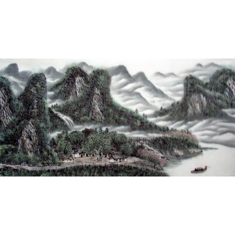 Chinese Landscape Painting - CNAG014410