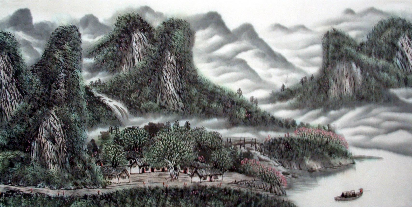 Chinese Landscape Painting - CNAG014410