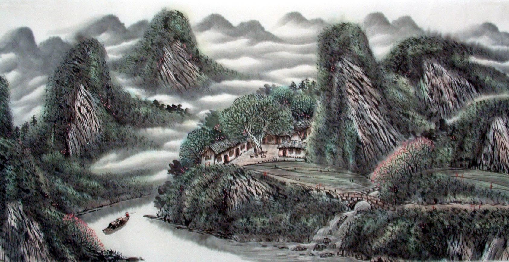 Chinese Landscape Painting - CNAG014411