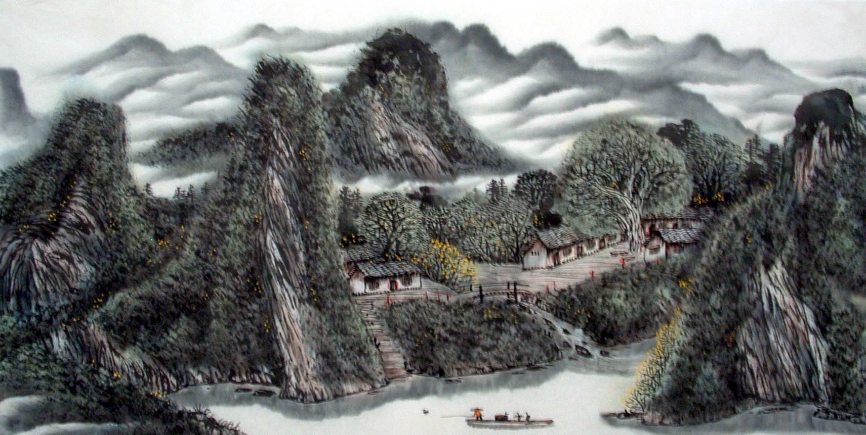 Chinese Landscape Painting - CNAG014412