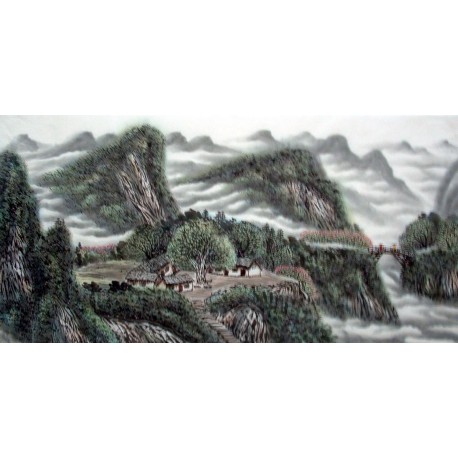 Chinese Landscape Painting - CNAG014414