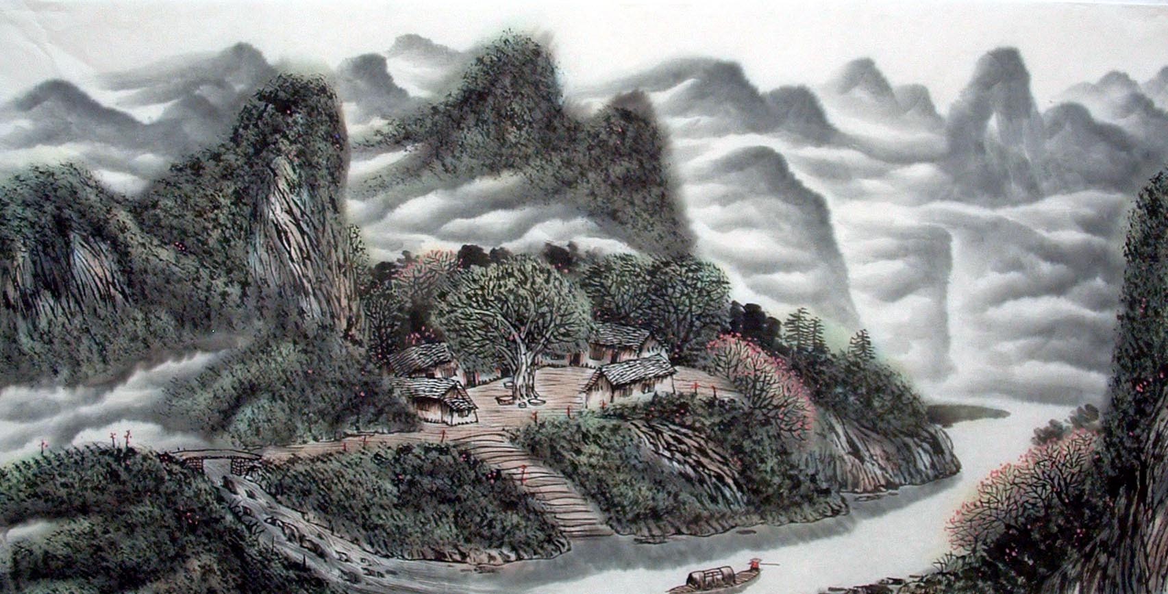 Chinese Landscape Painting - CNAG014415