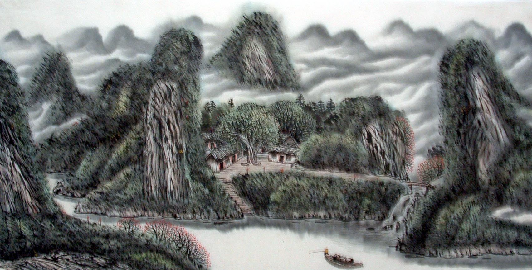 Chinese Landscape Painting - CNAG014416