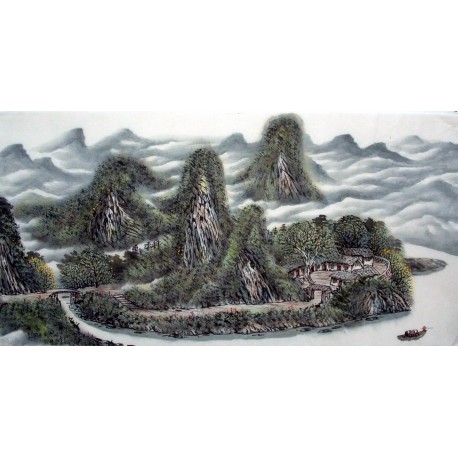Chinese Landscape Painting - CNAG014418