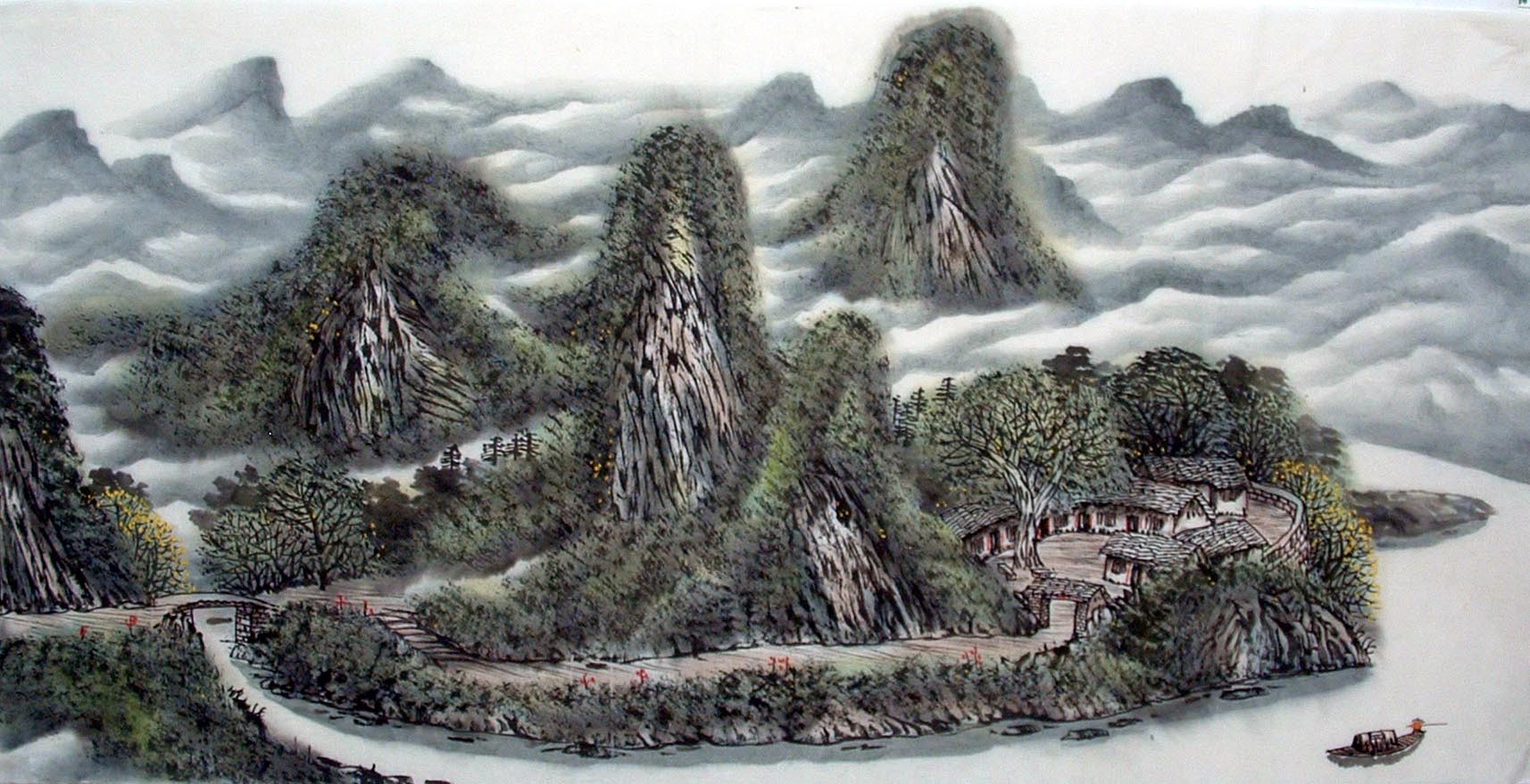 Chinese Landscape Painting - CNAG014418