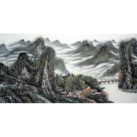 Chinese Landscape Painting - CNAG014419