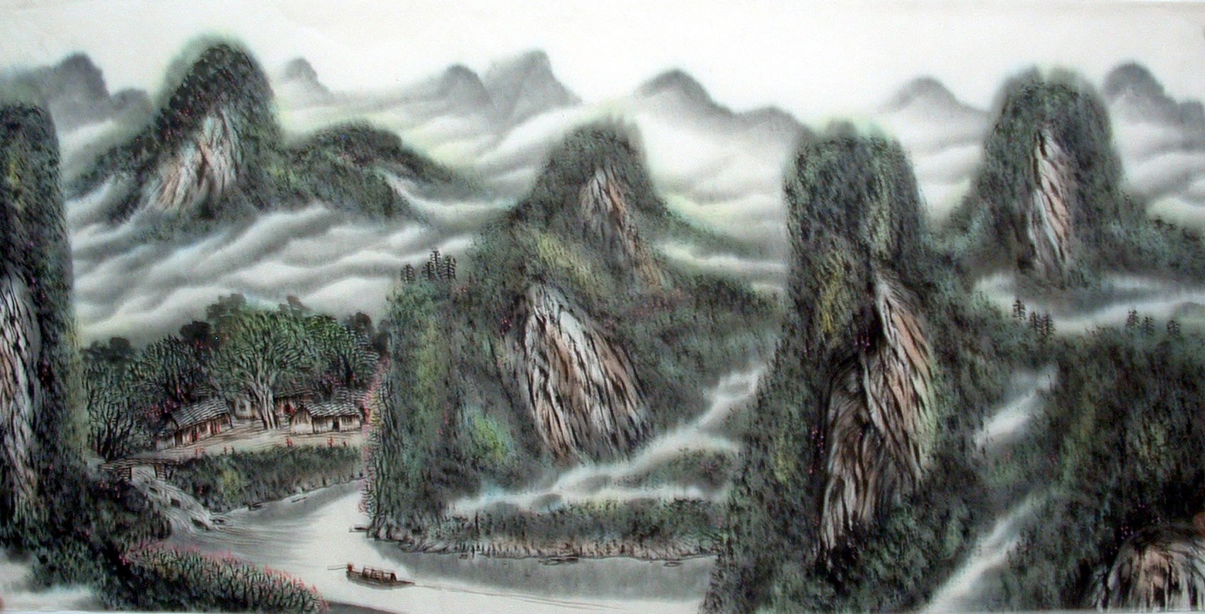 Chinese Landscape Painting - CNAG014422
