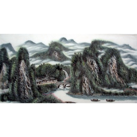 Chinese Landscape Painting - CNAG014423