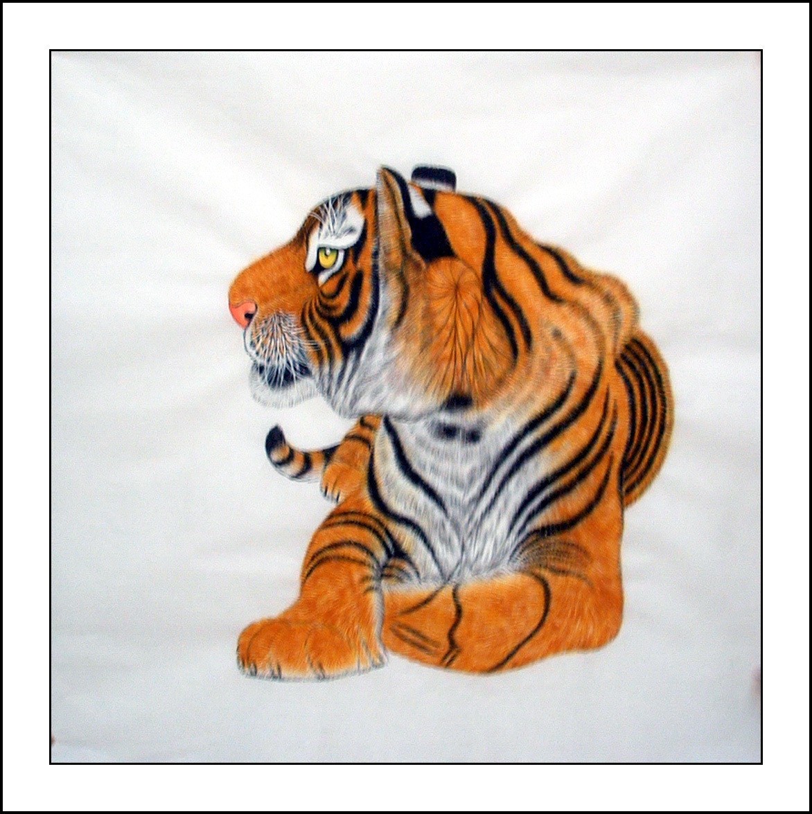 Chinese Tiger Painting - CNAG014429