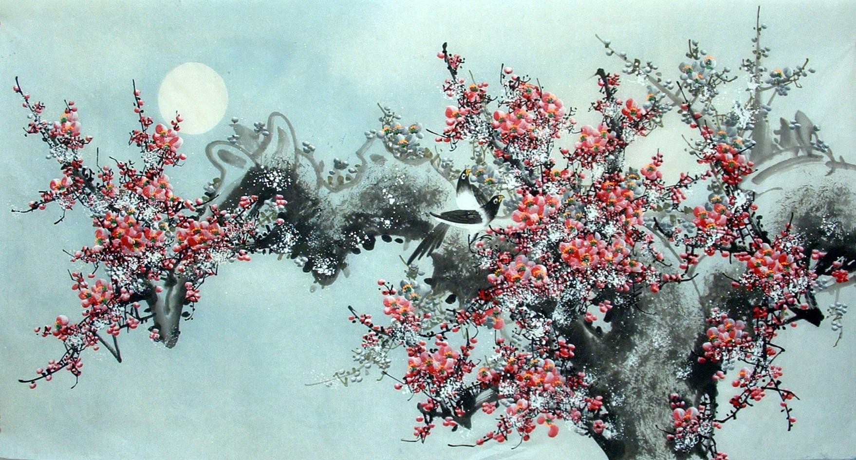 Chinese Flowers&Trees Painting - CNAG014431