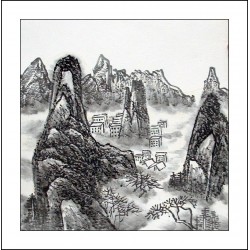 Chinese Landscape Painting - CNAG014448
