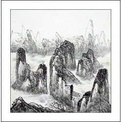 Chinese Landscape Painting - CNAG014453