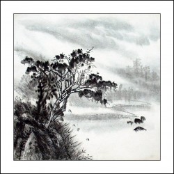Chinese Landscape Painting - CNAG014458
