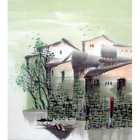 Chinese Water Township Painting - CNAG014481