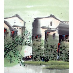 Chinese Water Township Painting - CNAG014482