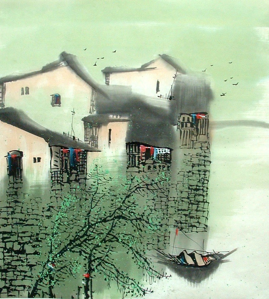 Chinese Water Township Painting - CNAG014483