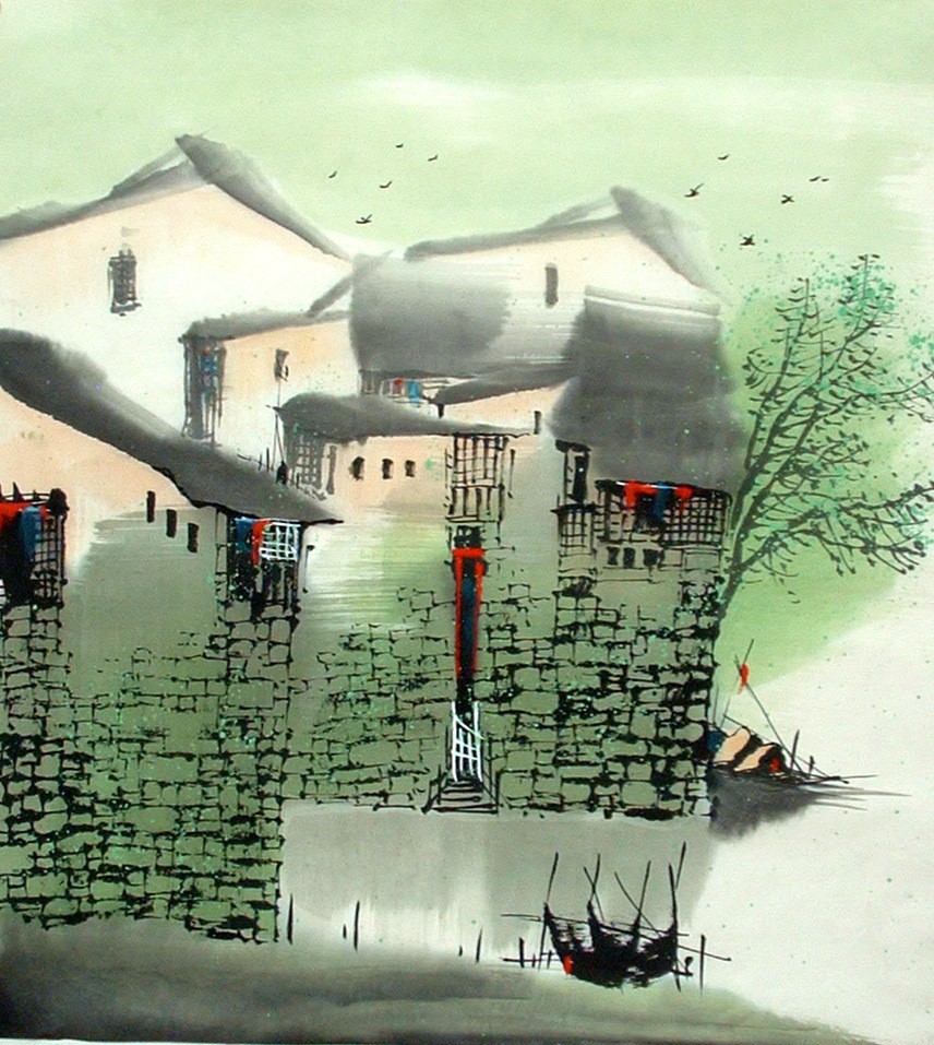 Chinese Water Township Painting - CNAG014484