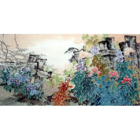Chinese Lotus Painting - CNAG014488
