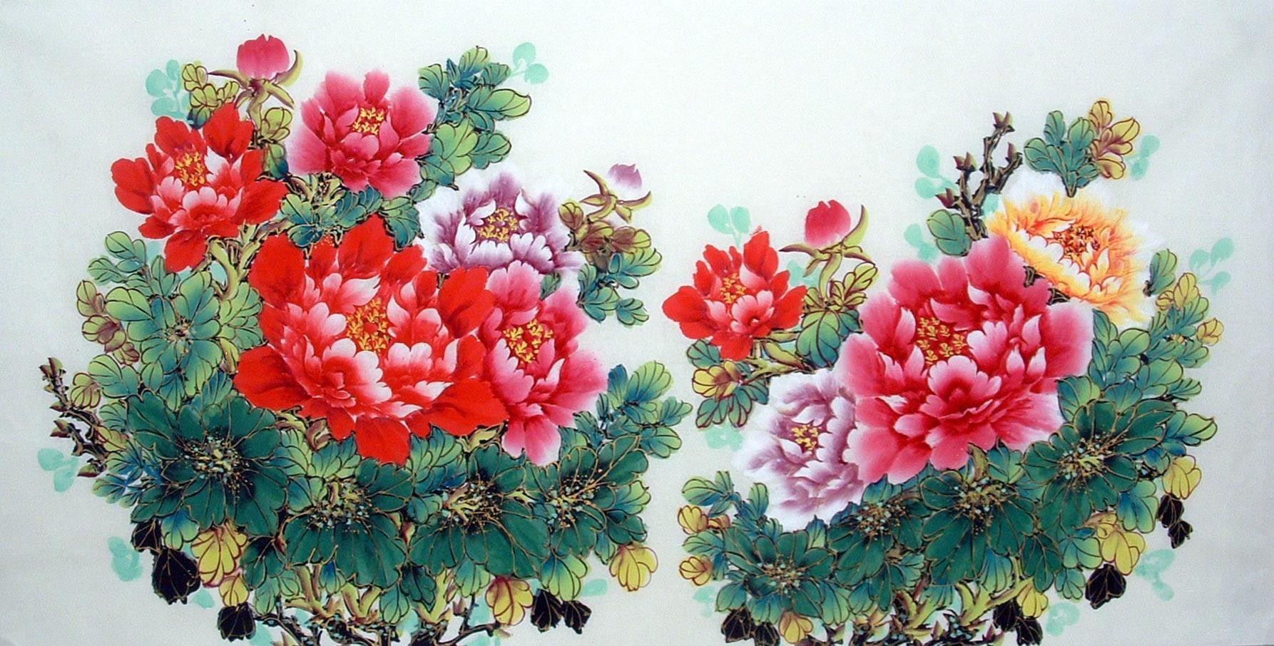 Chinese Peony Painting - CNAG014523