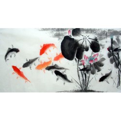 Chinese Fish Painting - CNAG014526