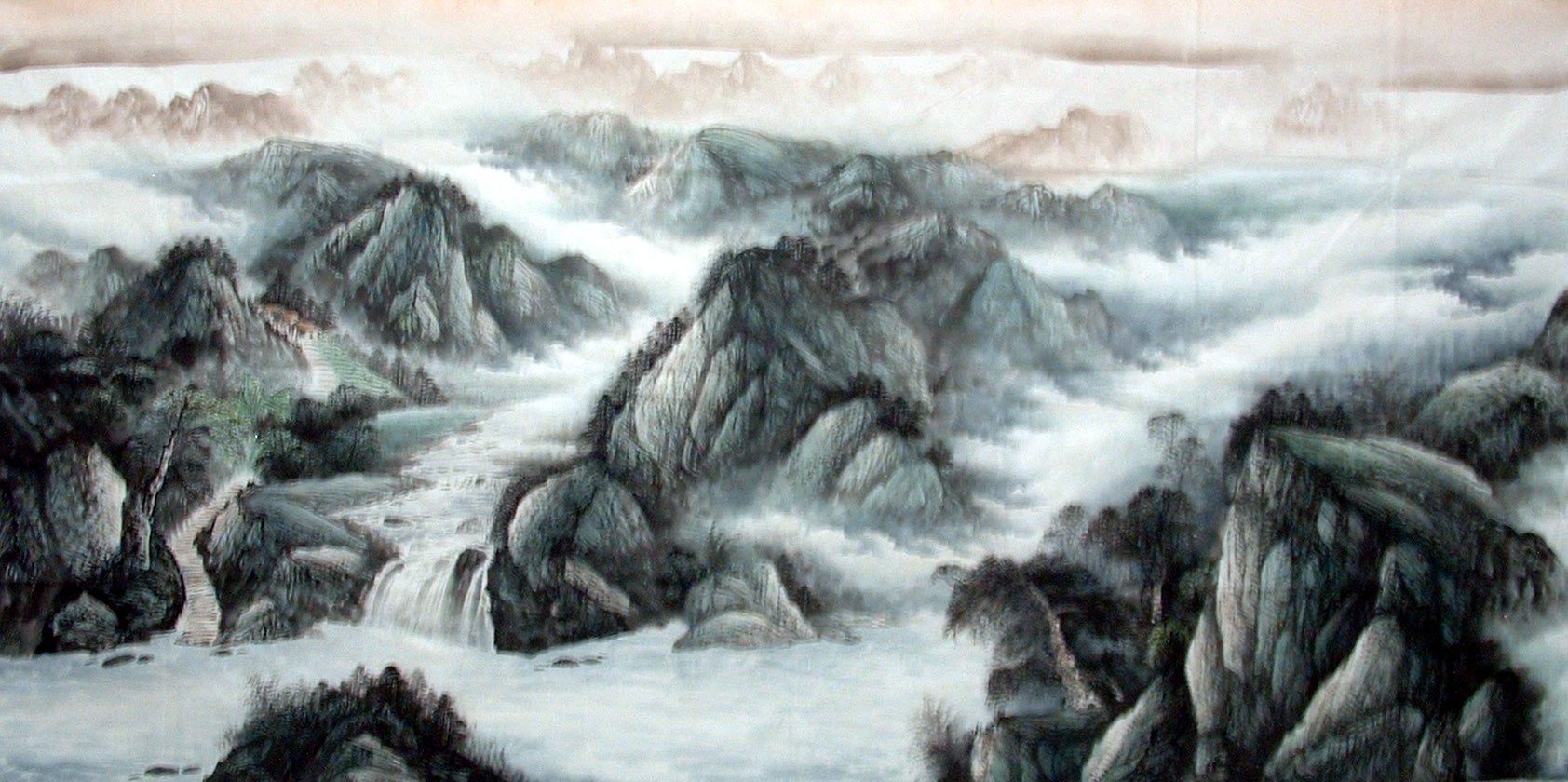 Chinese Landscape Painting - CNAG014552