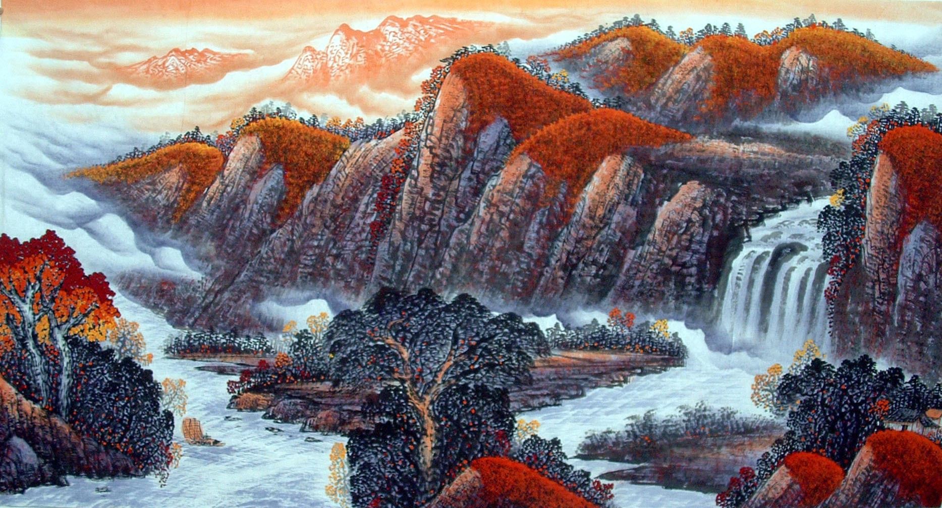 Chinese Landscape Painting - CNAG014566