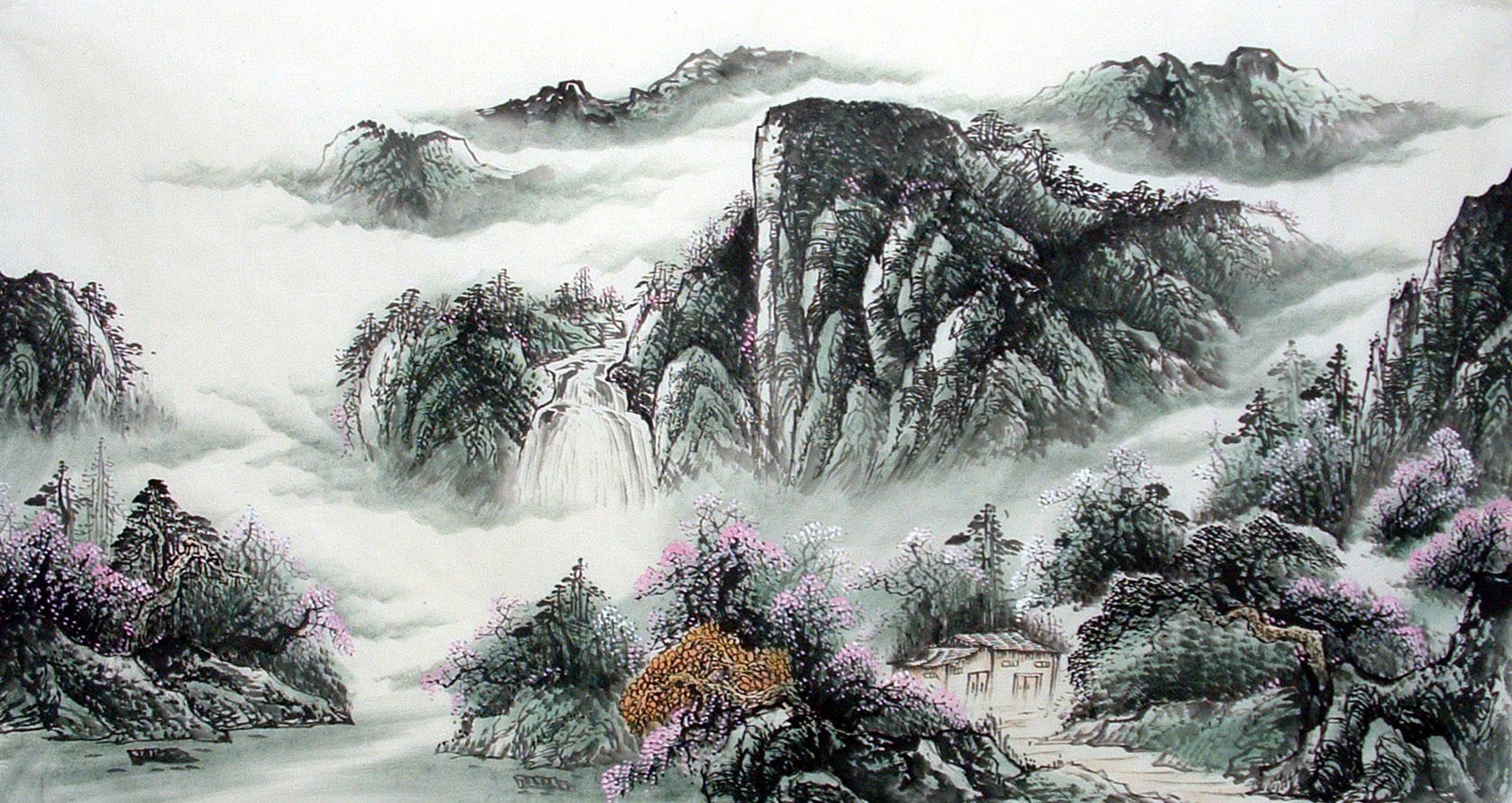 Chinese Landscape Painting - CNAG014575