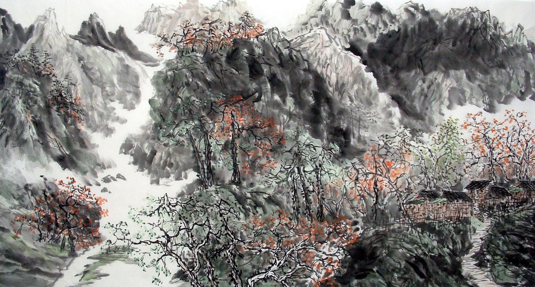 Chinese Landscape Painting - CNAG014576