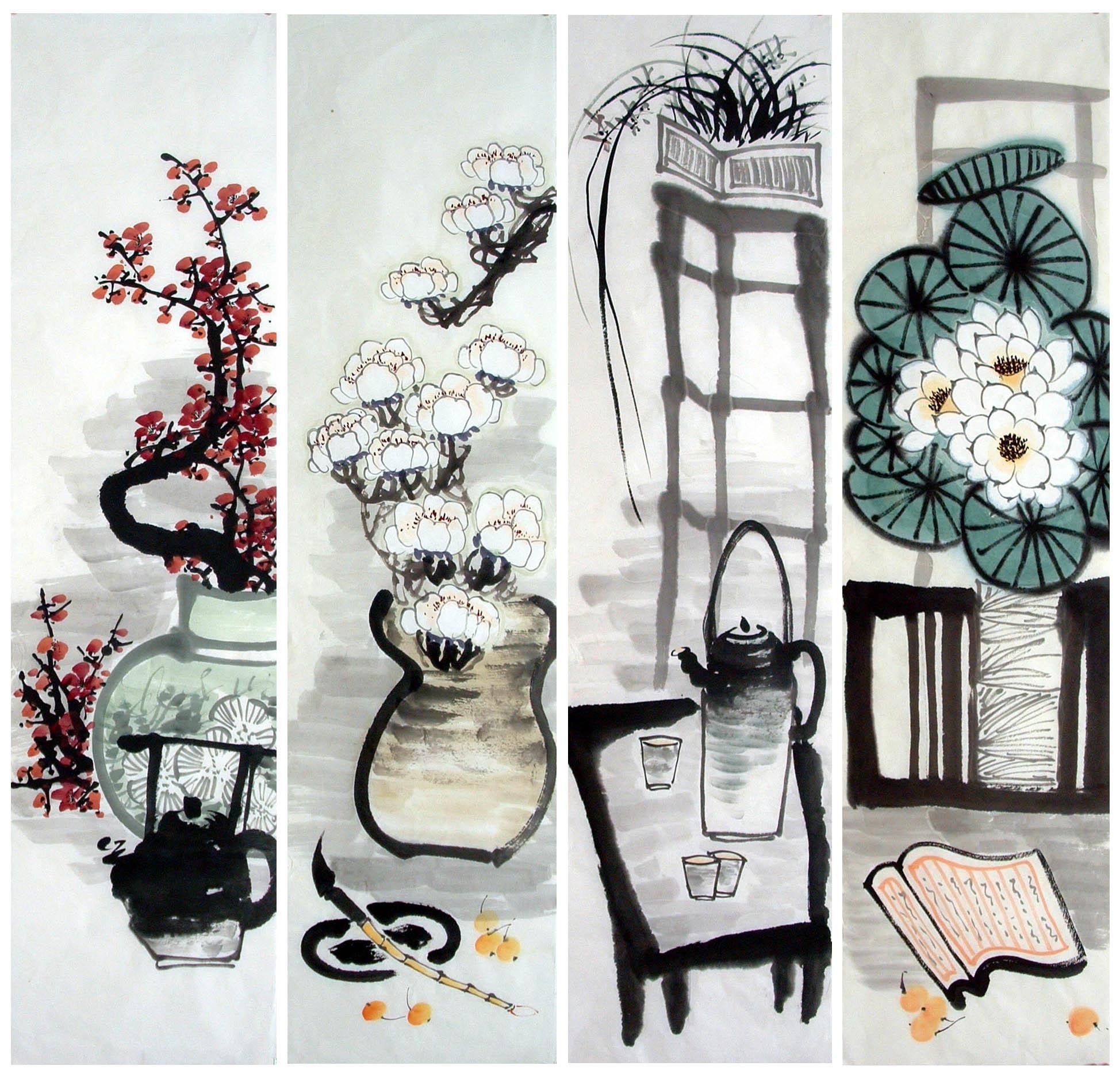 Chinese Flowers&Trees Painting - CNAG014593