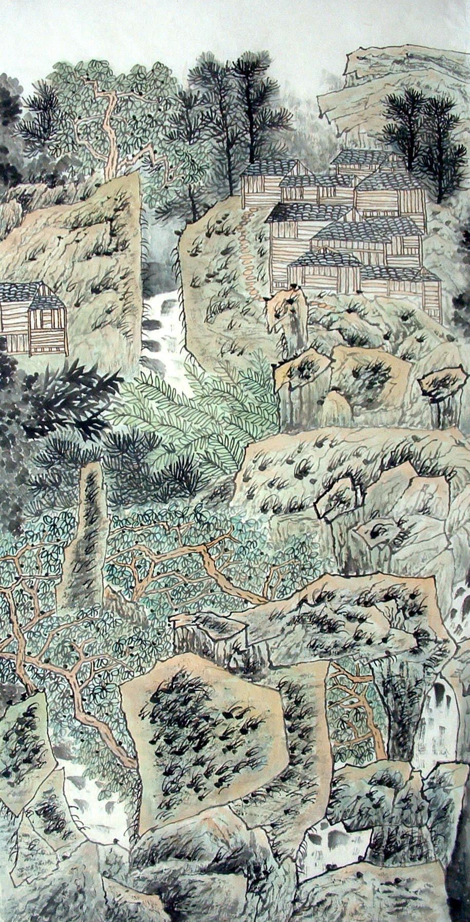 Chinese Landscape Painting - CNAG014596