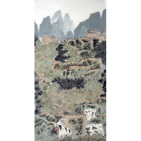 Chinese Landscape Painting - CNAG014598