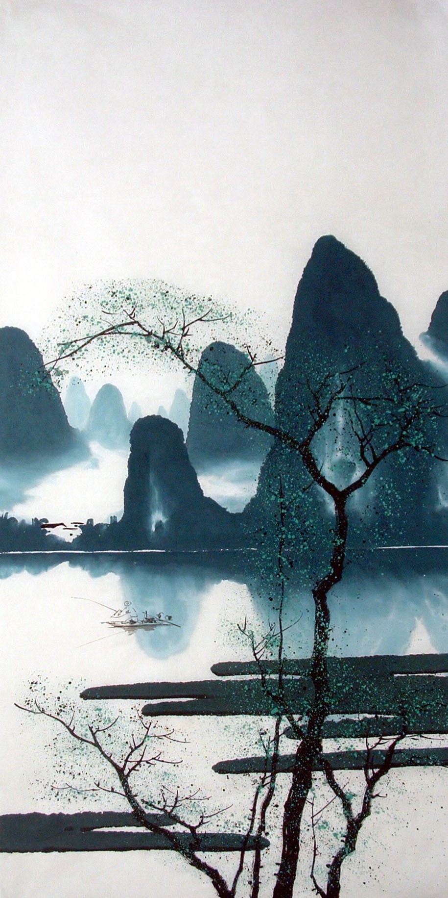 Chinese Landscape Painting - CNAG014599