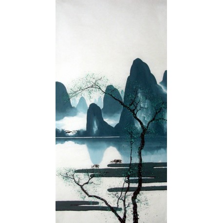 Chinese Landscape Painting - CNAG014600