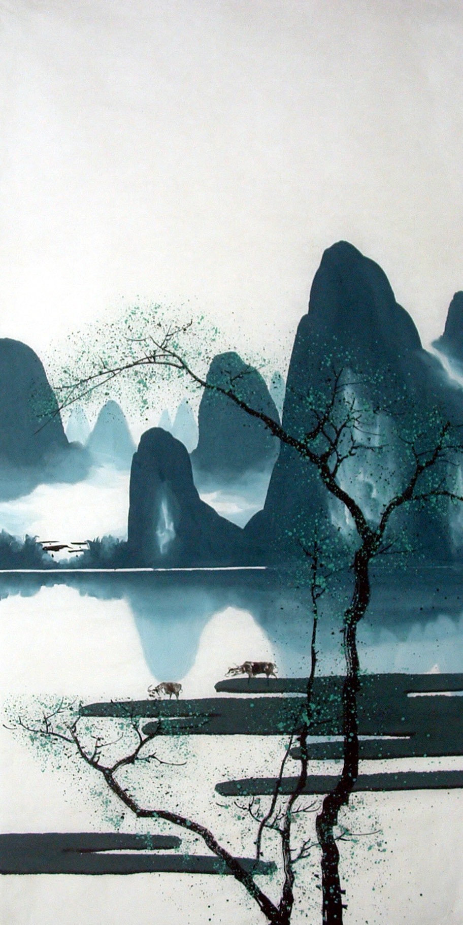 Chinese Landscape Painting - CNAG014600