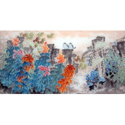 Chinese Lotus Painting - CNAG014608